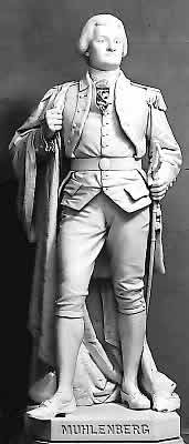 John Peter Muhlenberg: Major-General, Congressman, Senator & Pastor; with his Pastor brother Frederick-First Speaker of U.S. House - American Minute with Bill Federer
