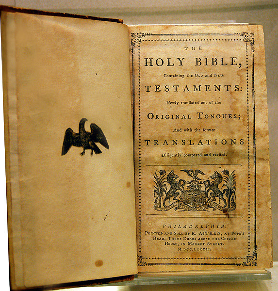 First Bibles printed in America, One even Authorized by Congress: "Bible teaching ... is ploughed into the very heart of the race"-FDR - American Minute with Bill Federer