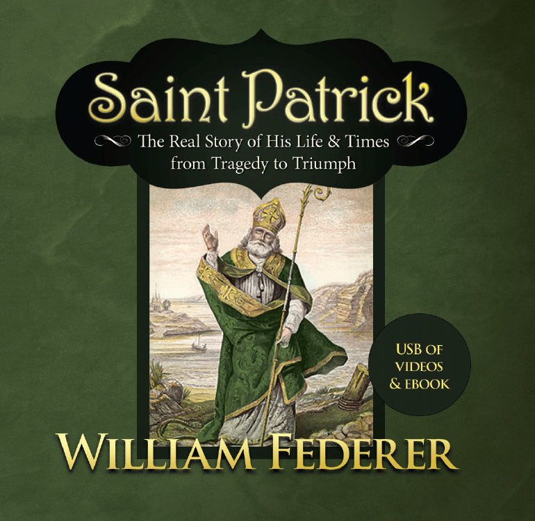 USB - Saint Patrick: The Real Story of His Life & Times from Tragedy to Triumph (4 video episodes, audio book, pdf ebook)