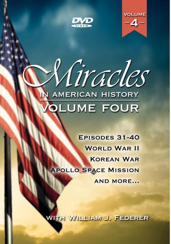 DVD 4 Miracles in American History: Vol. ONE (Episodes 31-40) WWII, Korean War, Apollo Space Program & More