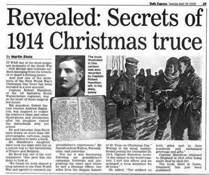 Christmas Truce of 1914, "Silent Night" story & selected Presidents' Christmas Greetings "So CHRISTMAS becomes the only holiday in all the year..."-FDR  - American Minute with Bill Federer