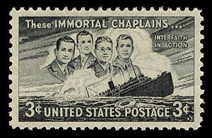 Four Chaplains Day: USAT Dorchester torpedoed - Chaplains gave life-jackets to save other sailors