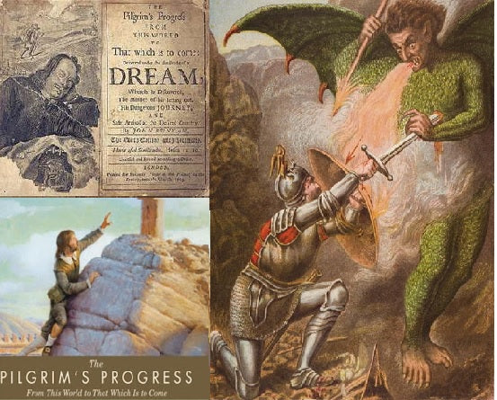 Pilgrim's Progress: John Bunyan imprisoned 12 years for holding unapproved opinions -"The monster was hideous  ... wings like a dragon" - American Minute with Bill Federer