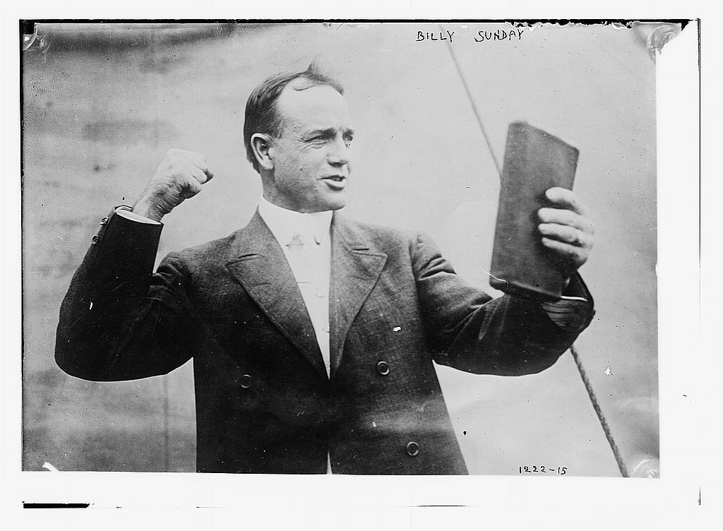 Billy Sunday Pro-Baseball Player comes out ... as a Christian evangelist! - preached to 100 million & pioneered radio evangelism - American Minute with Bill Federer